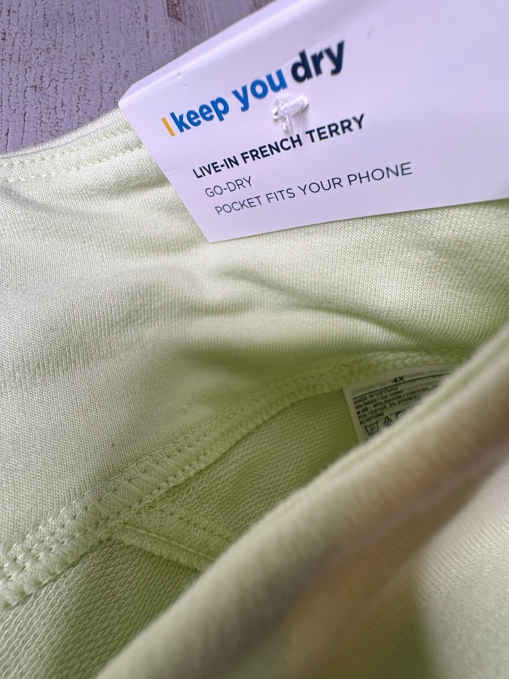 Old Navy Live in French Terry Shorts Size 4X NWT! - Picture 3 of 13